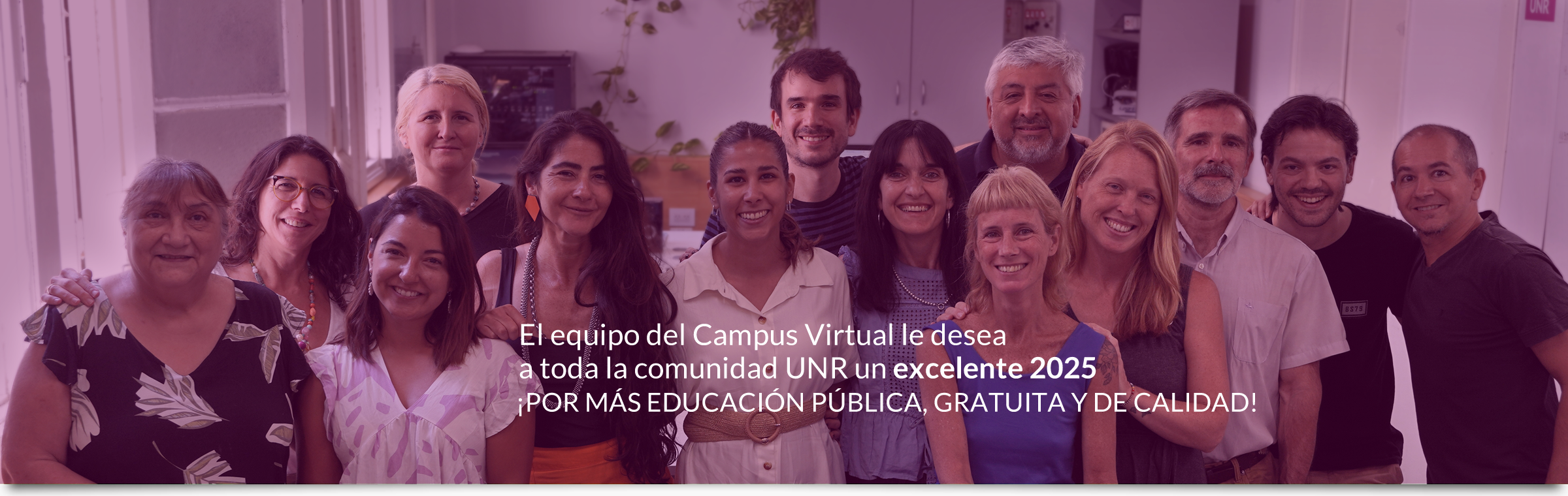 El campus virtual UNR le desea a la comunidad UNR un excelente 2025
